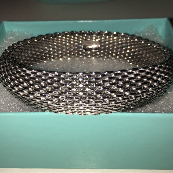 Tiffany & Co. Somerset Mesh Weave Bangle Bracelet - Picture 3 of 7